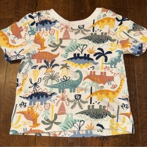 Garanimals Dino Print Tee 18M | Neutral Dinosaur Shirt
